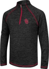 Girls Quarter Zip University of Oklahoma Sooners Long Sleeve Windshirt