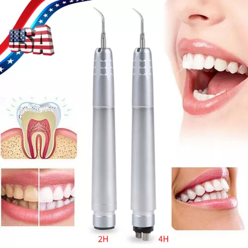 Dental Ultrasonic Air Perio Scaler Handpiece Hygienist 2/4 Hole +3pcs Tips MX