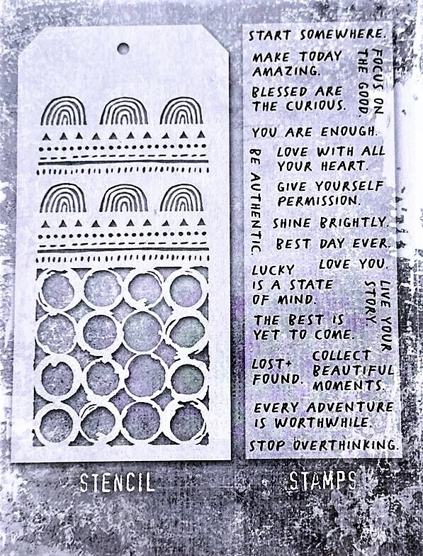 Набор трафаретов Notworthy Sayings Clear Stamp Rainbow & Ringer Tim Holtz THMM162 - Изображение 2 из 2