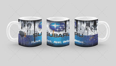 Subaru personalisierter Tee Kaffeebecher Geschenk-Garage Mechaniker zum Selbermachen