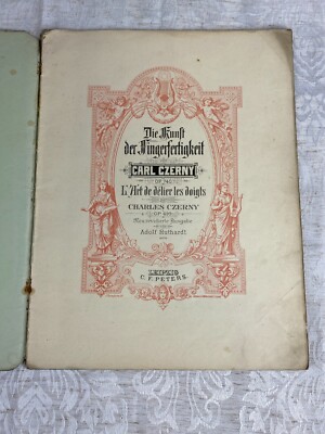 Antikes Notenbuch, Kunst der Fingerfertigkeit von Czerny