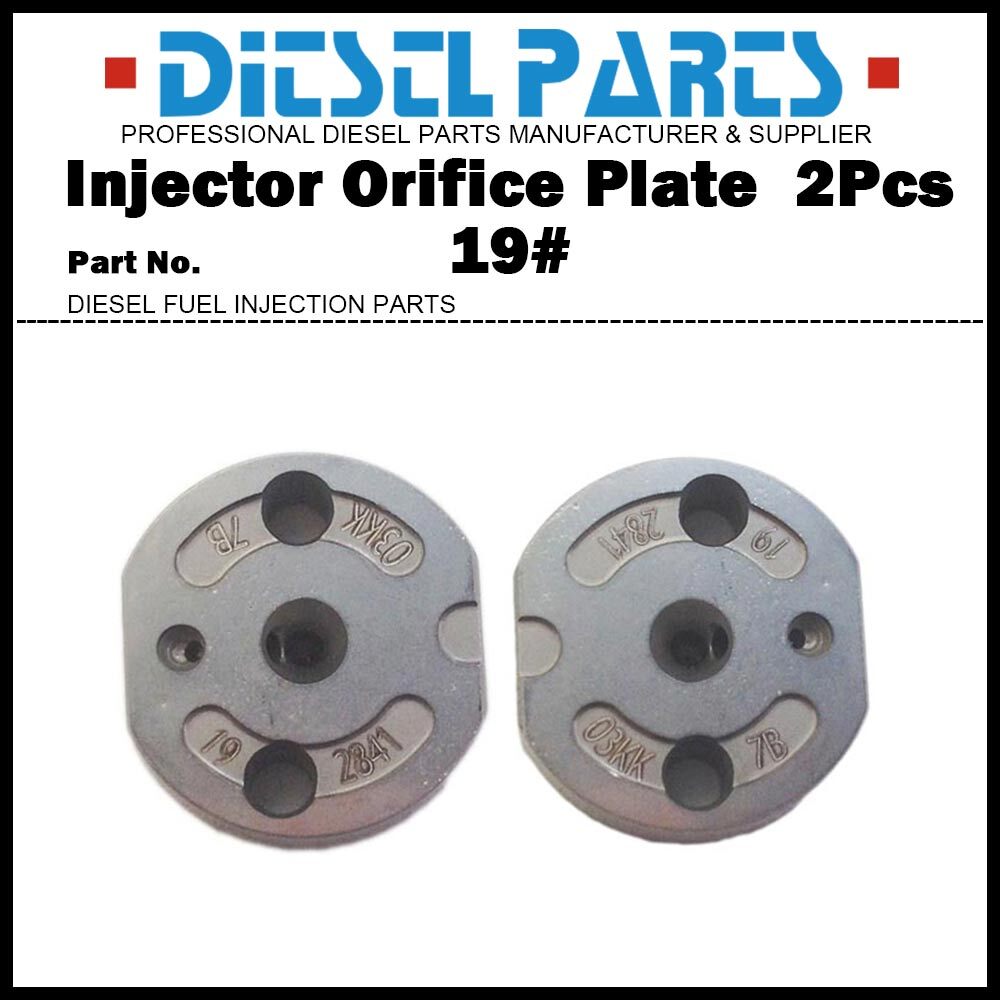 2Pcs Fuel Injector Control Valve Orifice Plate 19# for 095000-5471