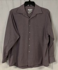 Van Heusen size 17-17 1/2 Tall long sleeve button up striped dress shirt