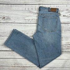 NWT Johnny Was The Boyfriend Jeans Womens 29 Light Wash Midrise Relaxed Fit Boho