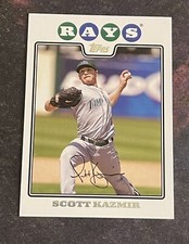 TOPPS 2008 MLB SCOTT KAZMIR #5 PITCHER TAMPA BAY RAYS BASEBALL CARD