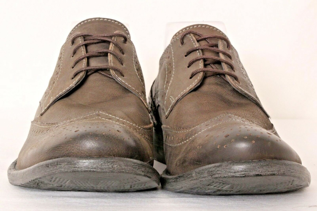 Hush Puppies men Zack wingtip Oxford grey leather Hush Puppies Zack 10270 Gray Leather Wingtip Dress Oxfords  main image 2