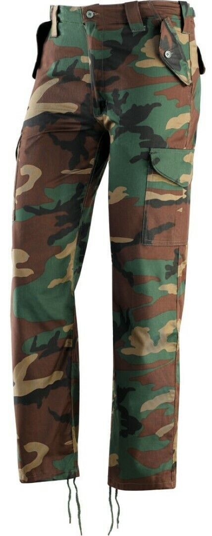 PANTALONE MILITARE MULTITASCHE MIMETICO TAGLIA XXL FAB
