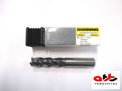 VHM Schaftfräser Schlichtfräser Gühring D=14mm Z=4 NEU Inkl.19% MwSt
