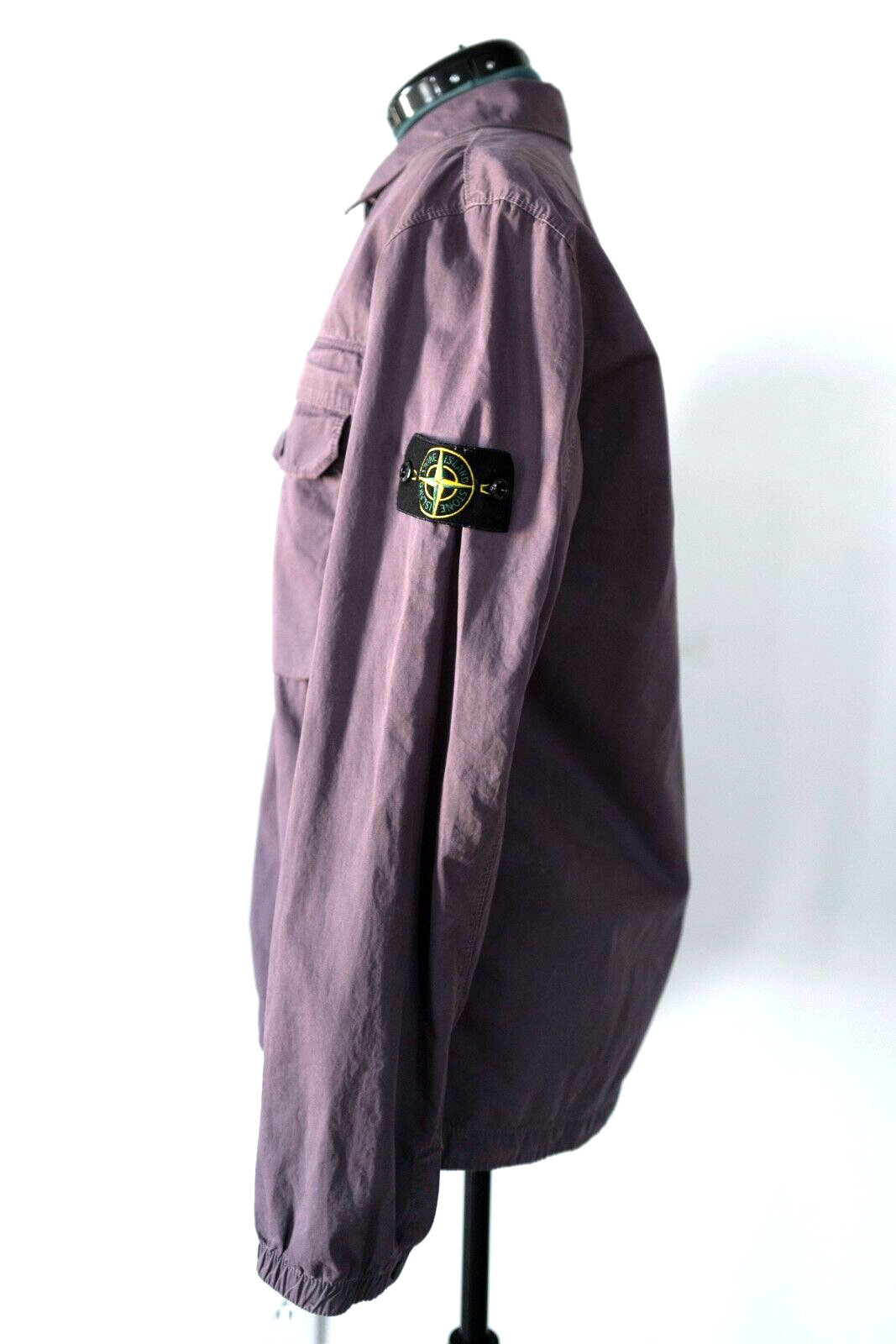 Stone Island Garment Dyed Overshirt Plum sz. L image 3
