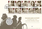 GB 2025 VALOUR & VICTORY WWII VE DAY 50p Coin Cover Limited edition issue 1/5/25