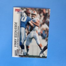 🏈1992 Vinny Testaverde Pro Set Gold MVP Quarterback Tampa Bay Buccaneers MUST👀