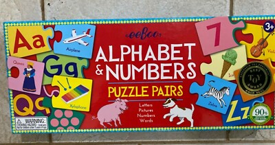 eeBoo Alphabet and Number Puzzle Pairs | eBay