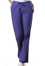 Cherokee Workwear Originals Flare Leg Drawstring Scrub Pant  4101 REGULAR GRAPE