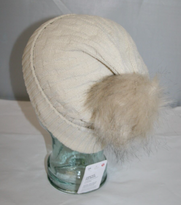 Lululemon Cable Knit Pom Beanie NATI Natural Ivory OS Cozy  display picture 1
