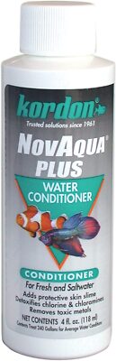 Kordon NovAqua + Water Conditioner for fresh or saltwater aquarium 
