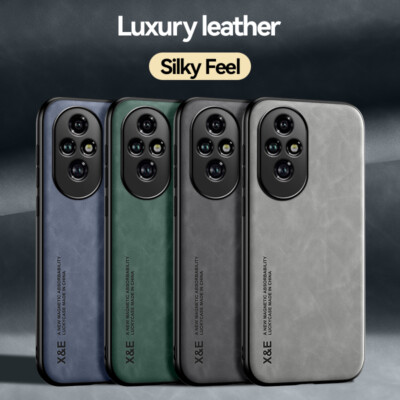 For Honor 200 Pro 90 70 Magic6 Lite X8A Luxury Case Leather Magnetic Phone Cover