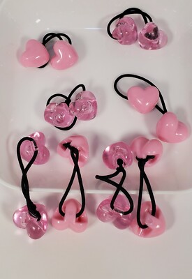 Baby Pink Big Ball Elastic Hair Tie Ponytail Holder Scrunchies By B T