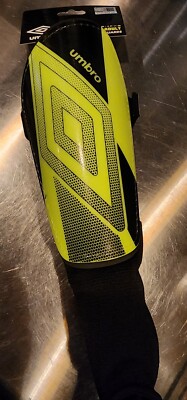 Umbro Ceramica Adult Stirrup Soccer Shin Guards, Bright Yellow 1 Pair