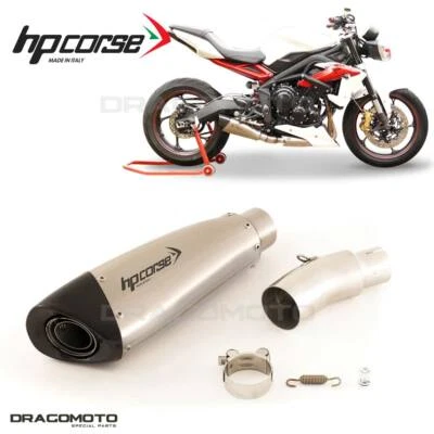 TRIUMPH STREET TRIPLE 2015 Pot échappement HP CORSE Titane EVOXTREME Approuvé - Photo 1/4