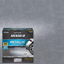 Rust-Oleum 286893 Silver Bullet Metallic Floor Coating Kit 80 oz. Pack of 2 