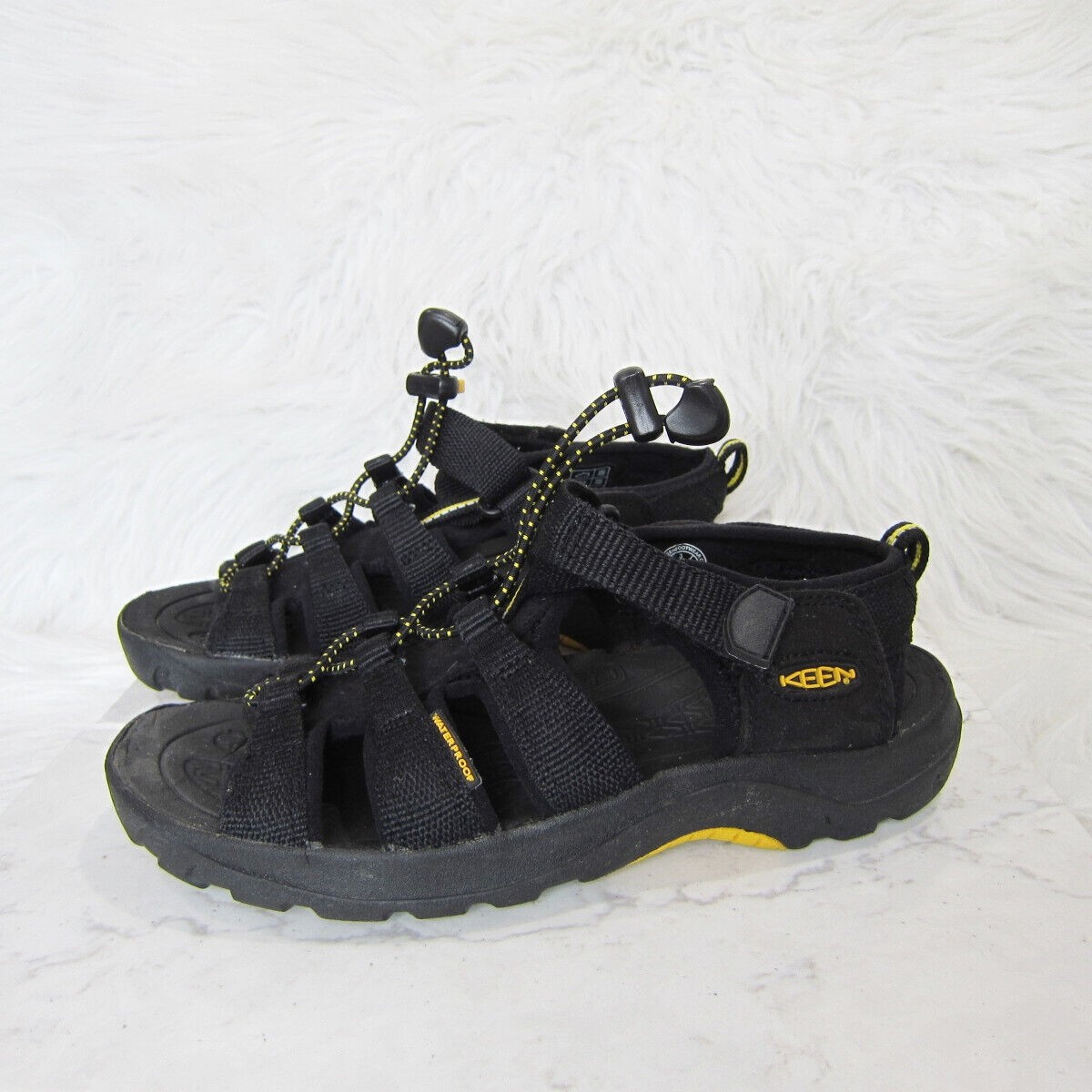 Sandali Keen Zuma punta aperta impermeabili escursionismo outdoor trail giovani taglia 3 neri