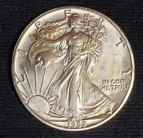 1989 American Silver Eagle 1 oz .999 Fine Silver Uncirculated