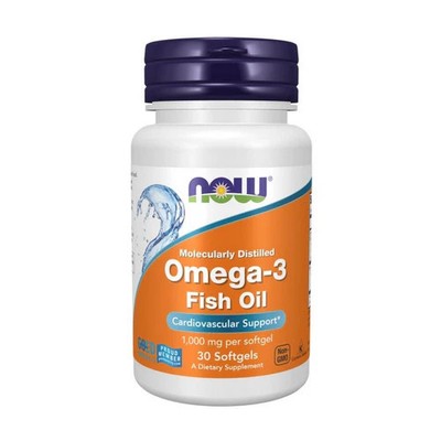 Omega-3 Fish Oil 30 Softgels 1000 Mg by Now Foods