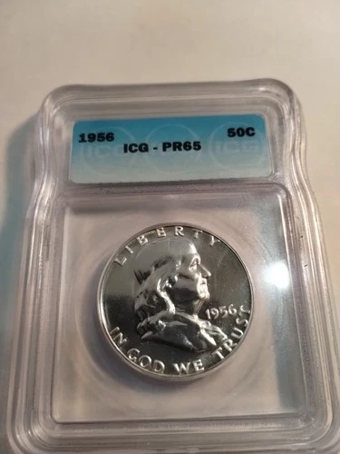 FRANKLIN HALF 1956 P  ICG PR65  Lot 3