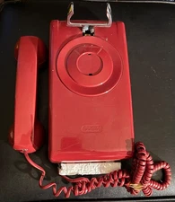 Antique Western Electric 554 Non Rotary Red Bell System Prop 1960s-70s Telephone