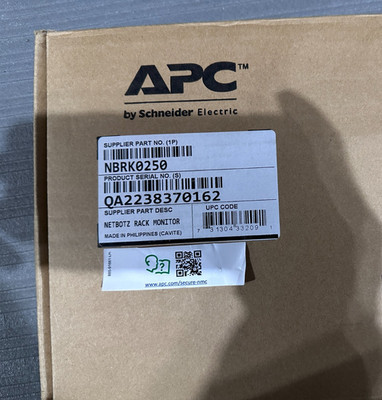 APC NetBotz Rack Monitor NBRK0250  - Black