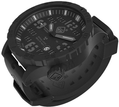 Hazard 4 HeavyWater Diver Titanium Black PVD Dive Watch,Black : HWD-TIPV-KC-BBRB