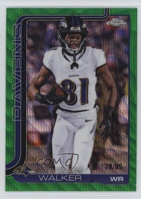 2025 Topps Chrome Green Wave Refractor 78/99 Devontez Walker #26 1th0