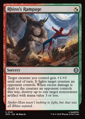 MTG Magic the Gathering Rhino's Rampage (141/314) Marvel's Spider-Man LP