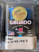 Genuine Motorcycle Galindo Superbike Grips Blue Open Ends NOS #WG13