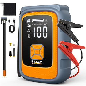 9000A 12V Car Battery Booster Jump Box with Air Compressor LED Light USB UK