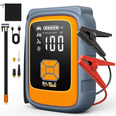 9000A 12V Autobatterie Booster Starthilfebox mit Luftkompressor LED-Licht USB UK