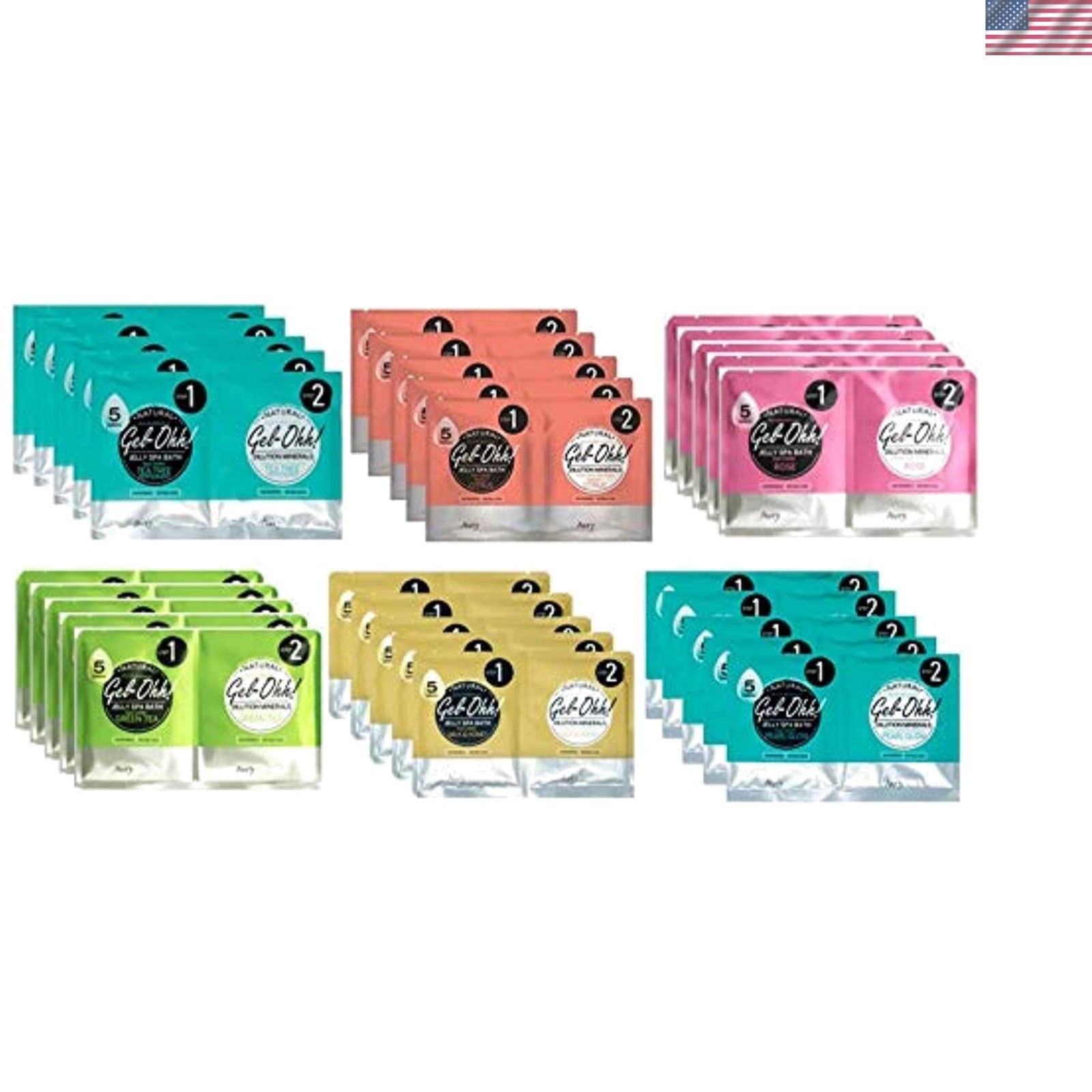 Gel Ohh Spa Pedicure Footbath Combo - 30 Total Jelly Baths in Luxurious Scents