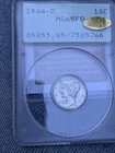 1944-D Mercury Dime PCGS MS65FB CAC Gold Label