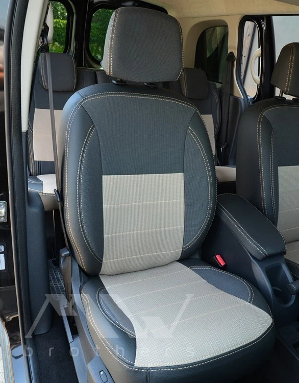 Housses De Siège Sur Mesure Compatibles Avec RENAULT KANGOO 2 (2007-2021) - Photo 1/1