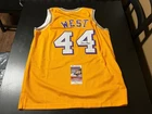 Jerry West Autographed Los Angeles Gold Custom Basketball Jersey - JSA