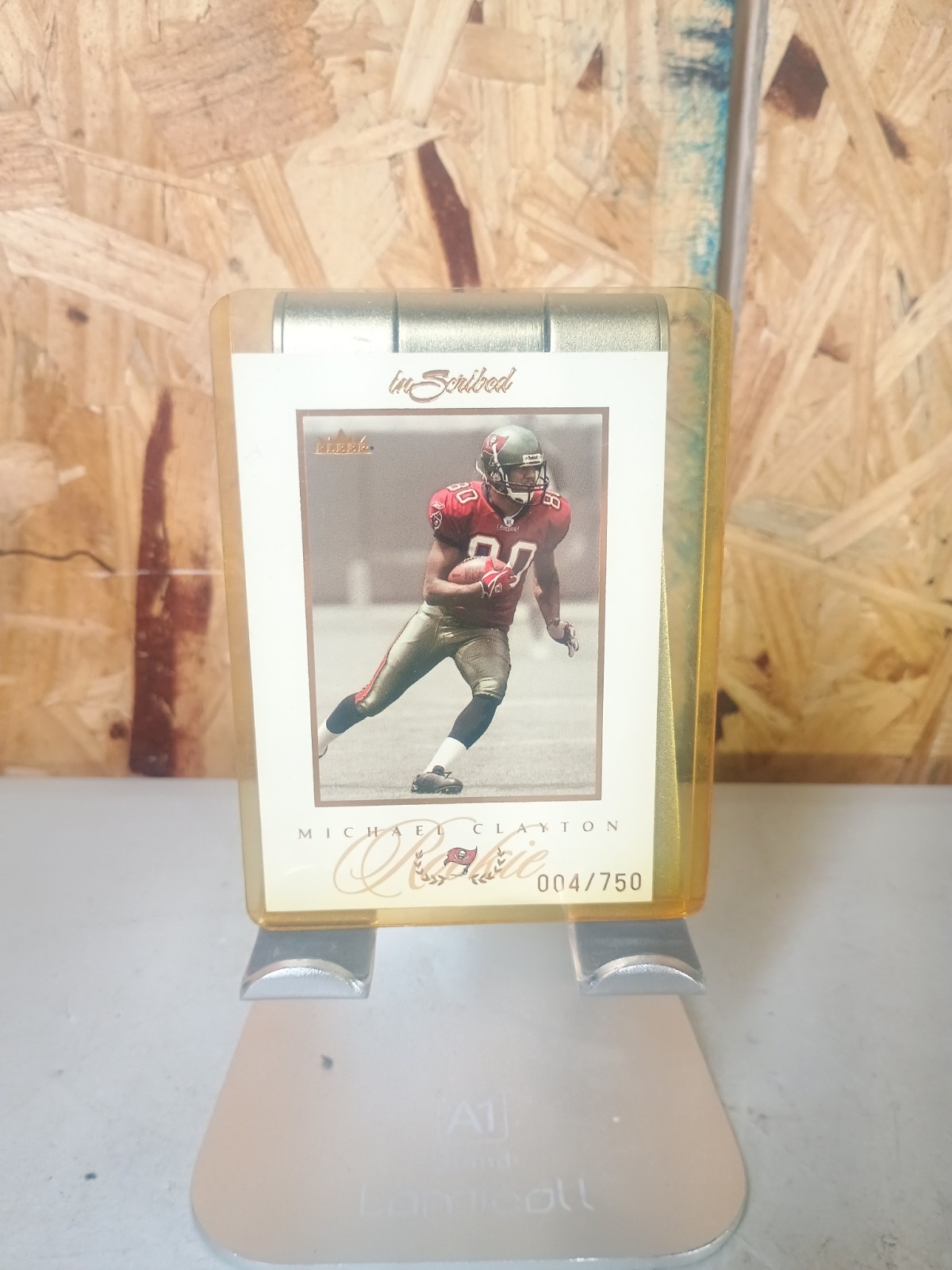Michael Clayton Fleer Inscribed #84 Base