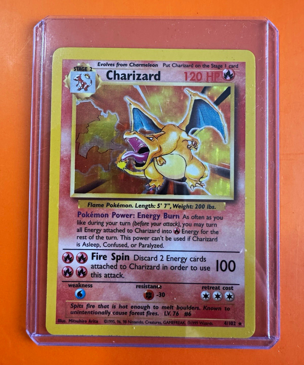 Pokemon Base Set Unlimited Charizard Holo 4/102 1999