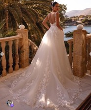 2026 glitter lace wedding dress wedding dress 32-60 straps ivory buttons N. Measurement