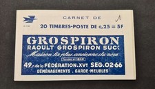 TRES BEAU CARNET MARIANNE DECARIS 1263 pub GROSPIRON