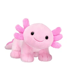 Pink Axolotl Plush 25cm – Soft Stuffed Animal Doll, Cute Gamer Gift, Home Decor