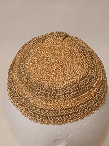 Vintage hand crochet Kippah Yarmulke