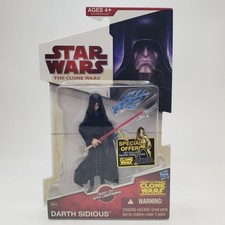 Star Wars The Clone Wars Darth Sidious CW45 3.75  Action Figure 2009 Hasbro