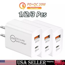 For iPhone 17 16 13 11 20W Fast Charger Block USB Type C Wall Power Adapter