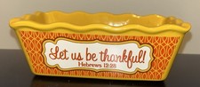 Mini Inspirational Yellow Ceramic Loaf Pan Le...