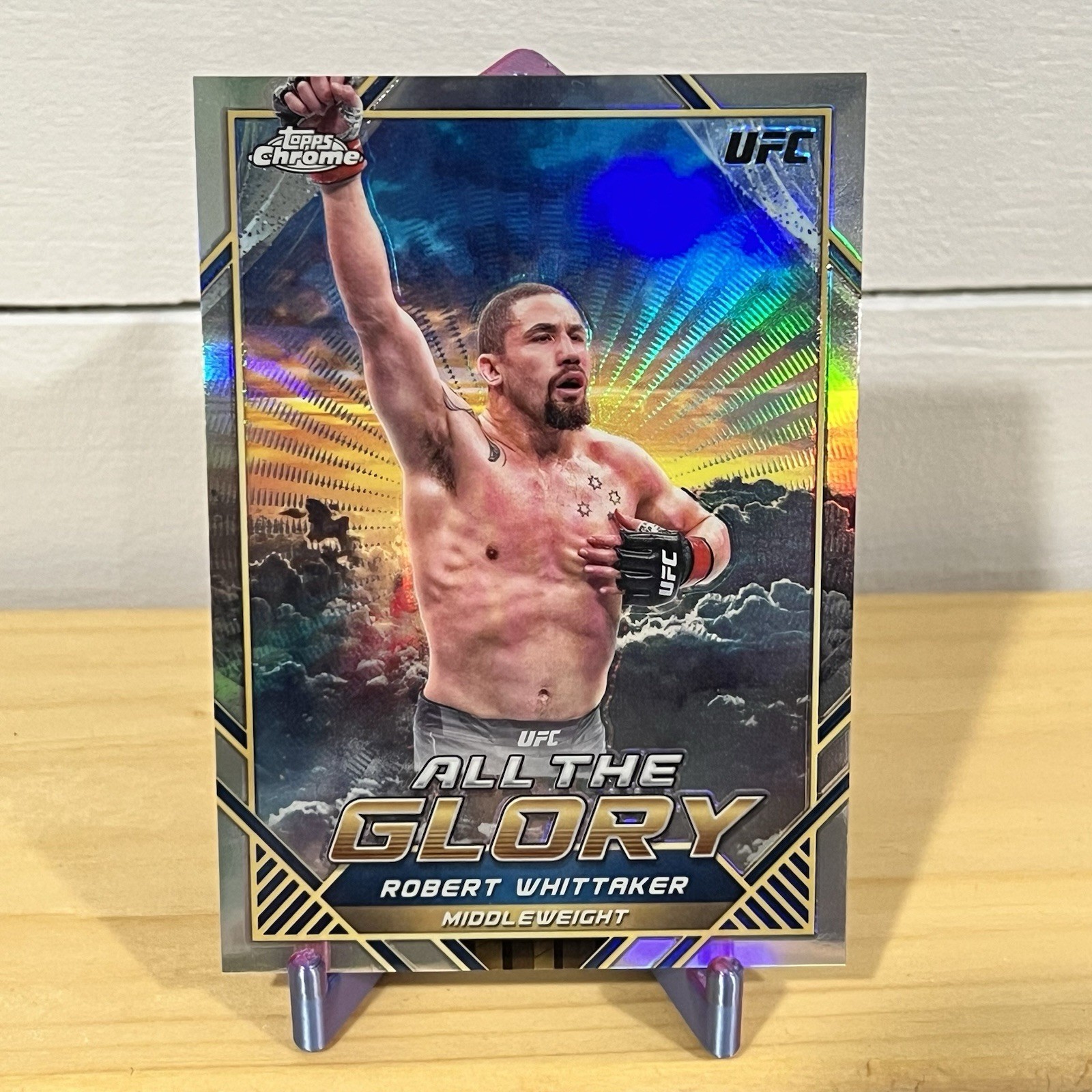 2024 Topps Chrome UFC Robert Whittaker All The Glory Case Hit SSP